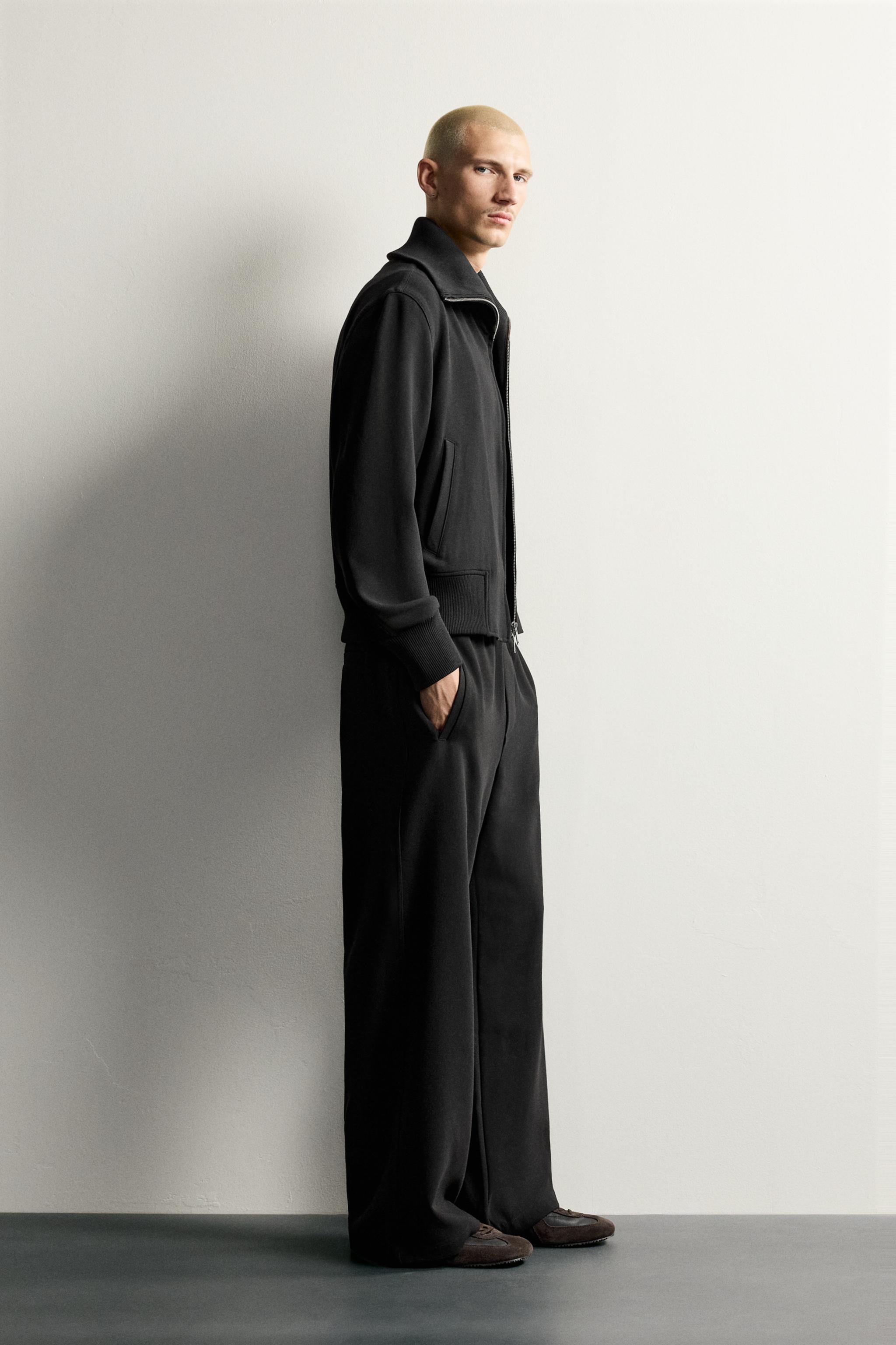 BLOUSON BOMBER À COL BIMATIÈRE